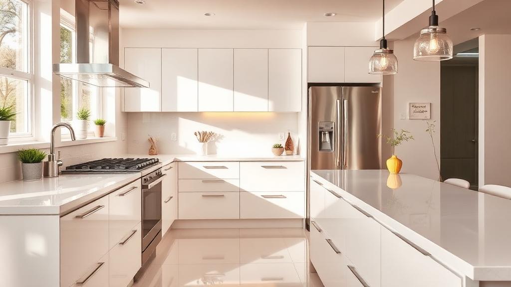 Sparkling clean modern kitchen